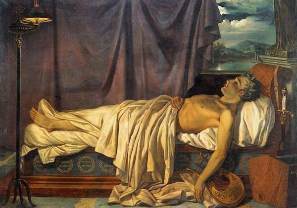 Lord Byron on his deathbed Joseph Dionysius Odevaere
